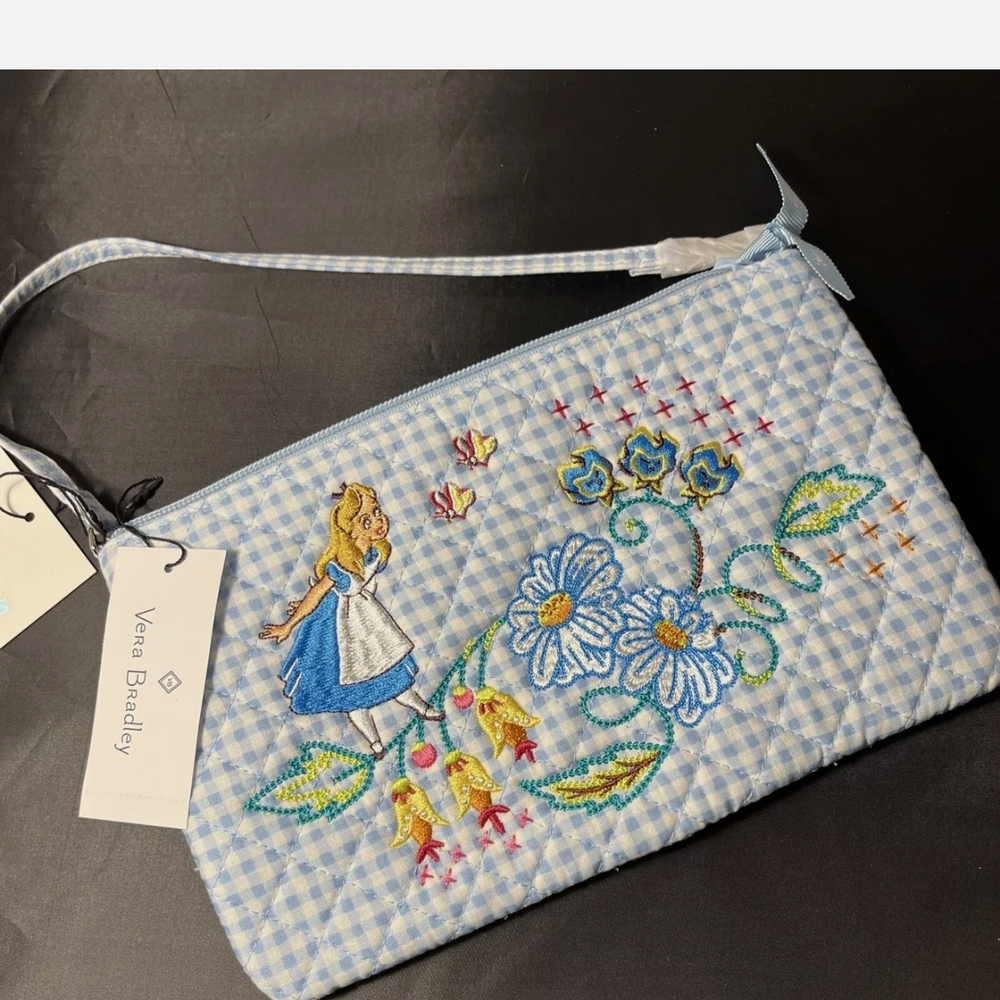 Vera Bradley Disney 100 Alice in Wonderland RFID Convertible Wristlet